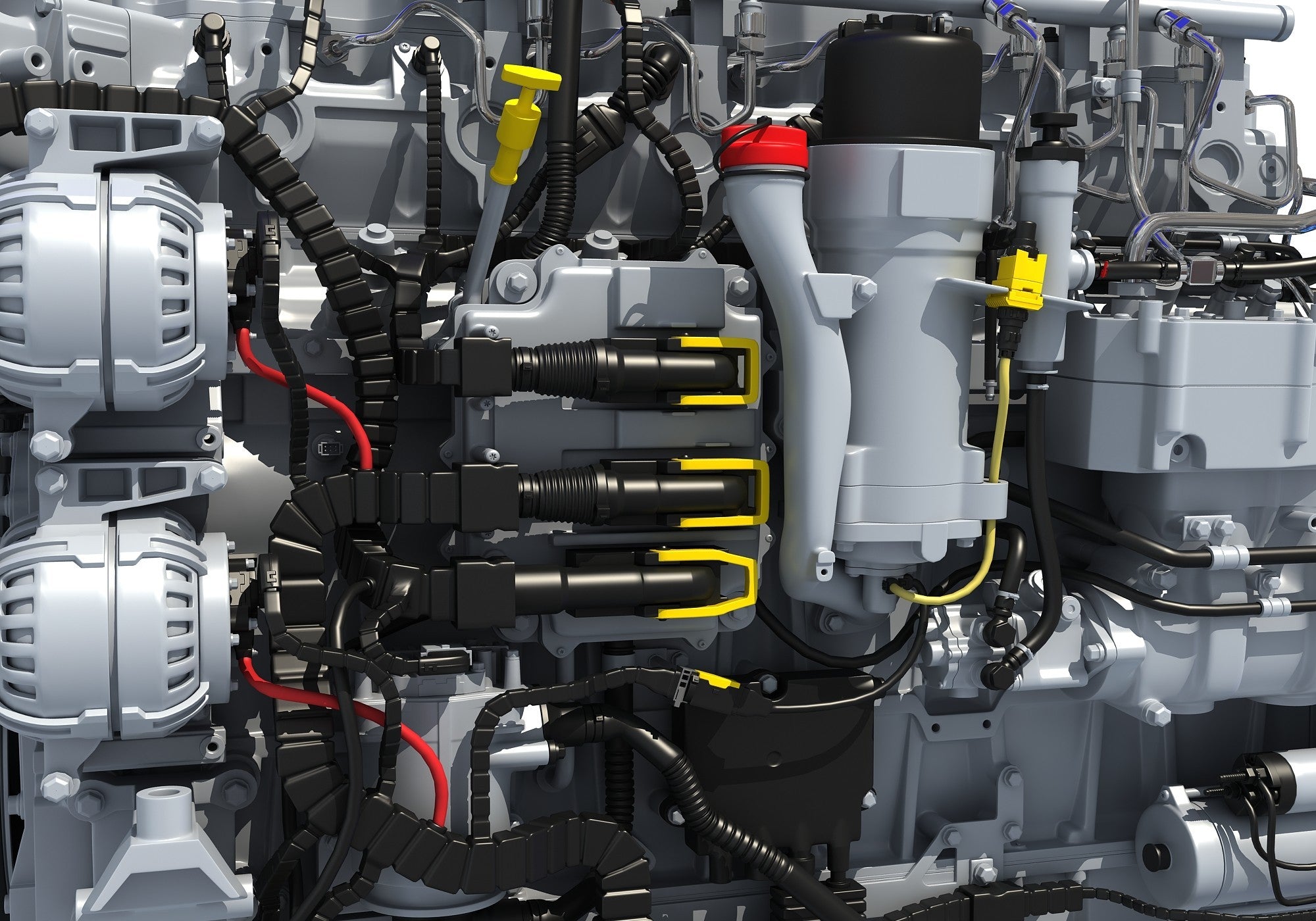 Mx14 Engine Paccar MX-13 Engine with Transmission – 3D Horse