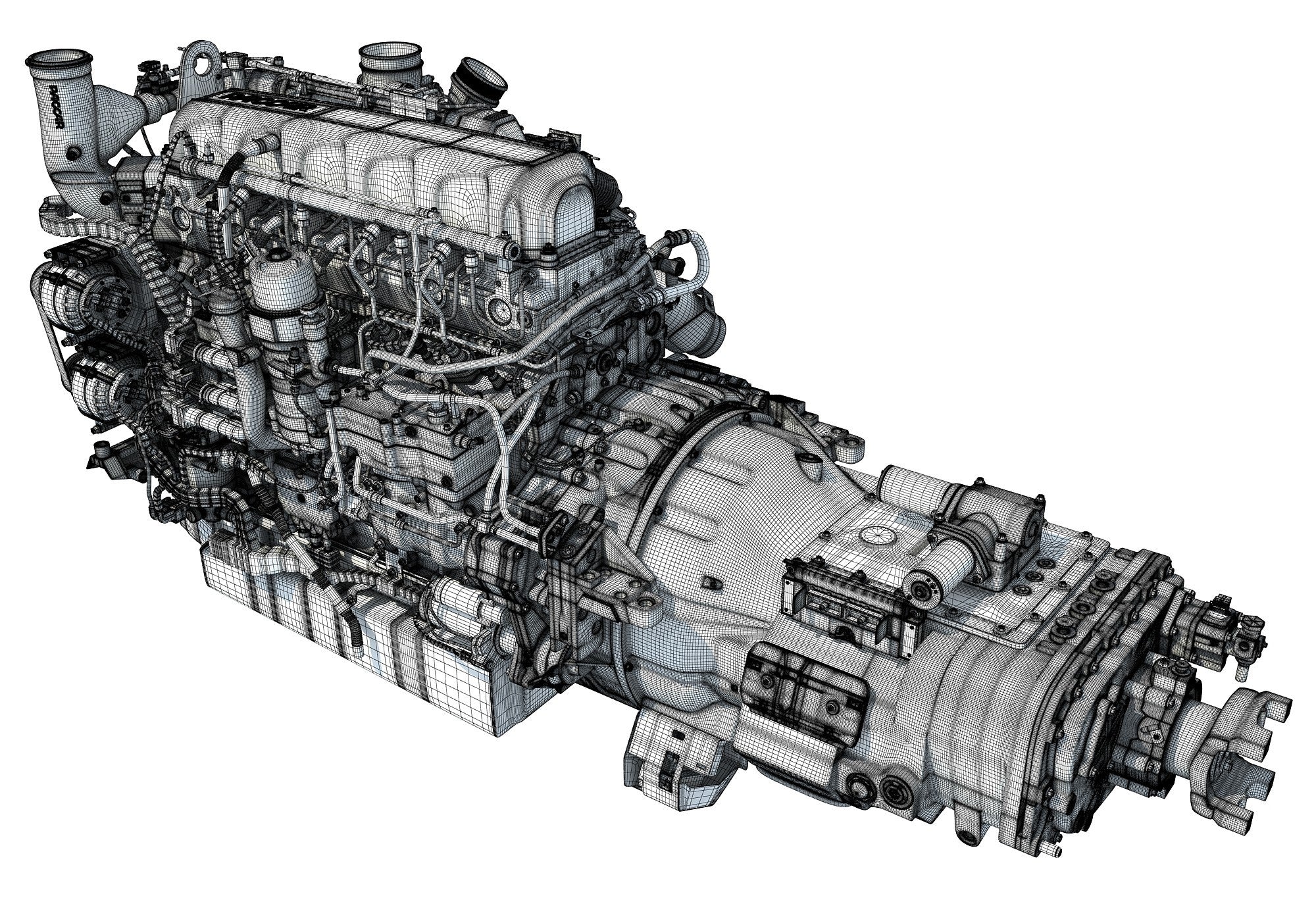 Paccar MX-13 Engine with Transmission