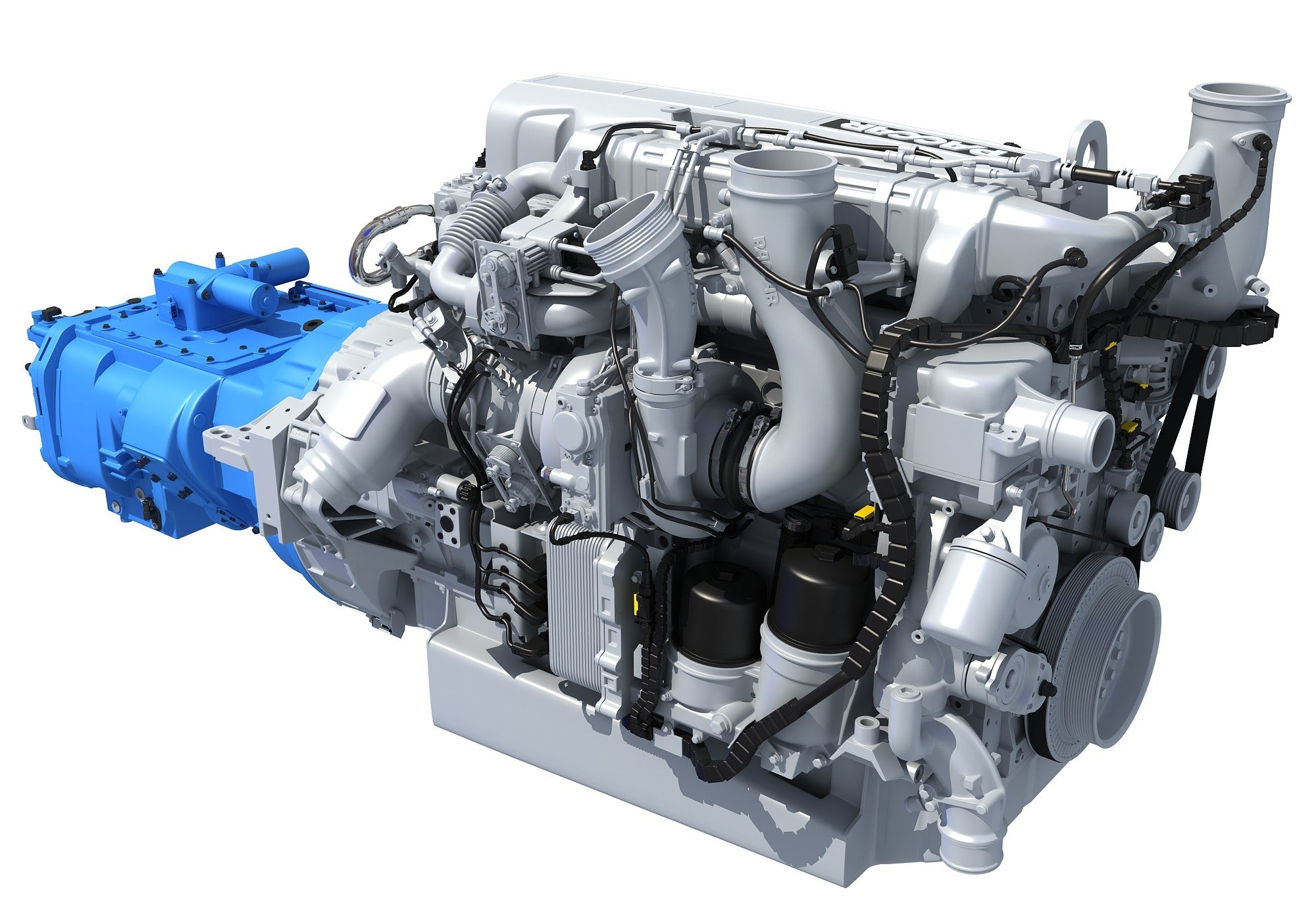 Mx14 Engine Paccar MX-13 Engine with Transmission – 3D Horse
