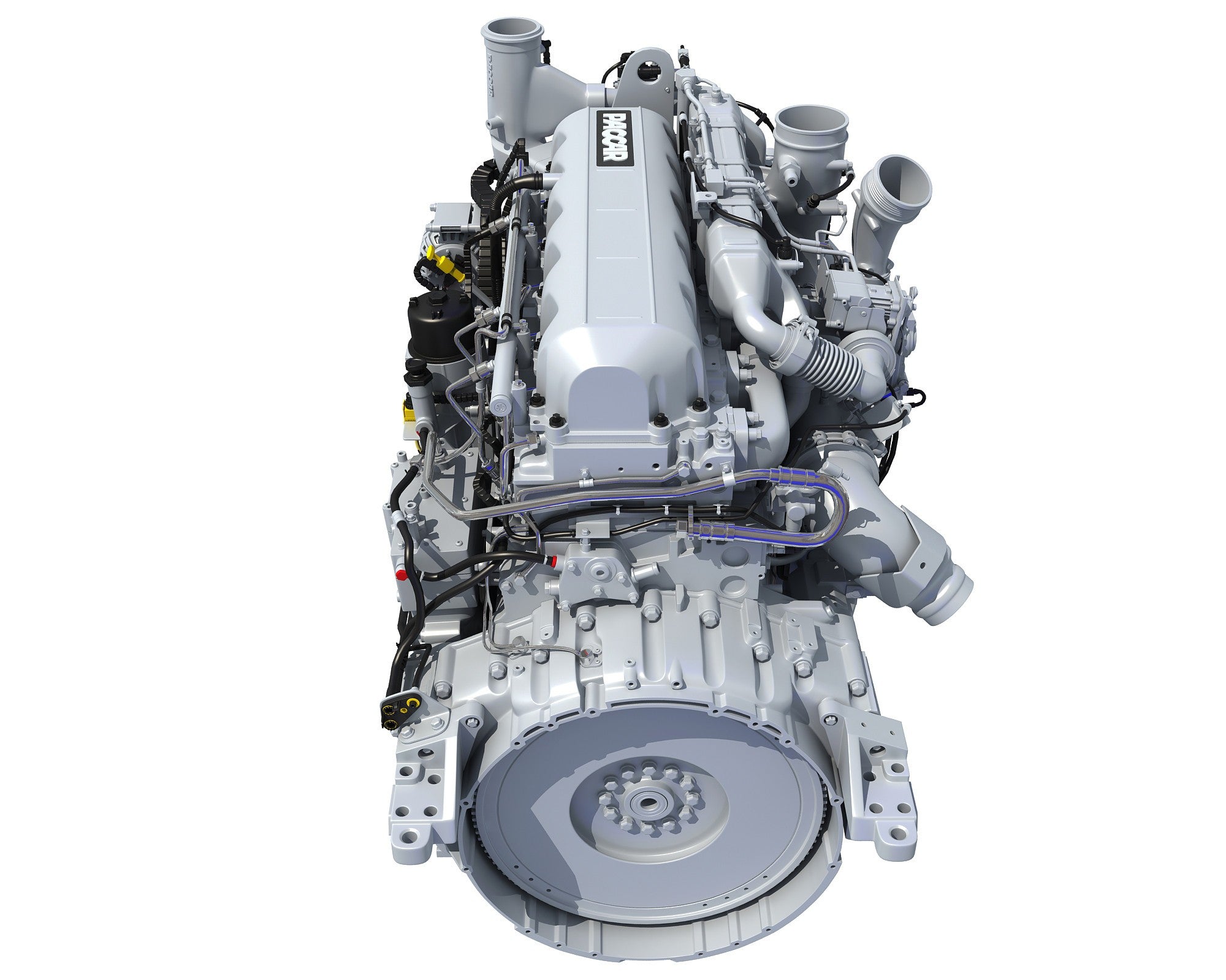 3D Powertrain Truck Engine Model