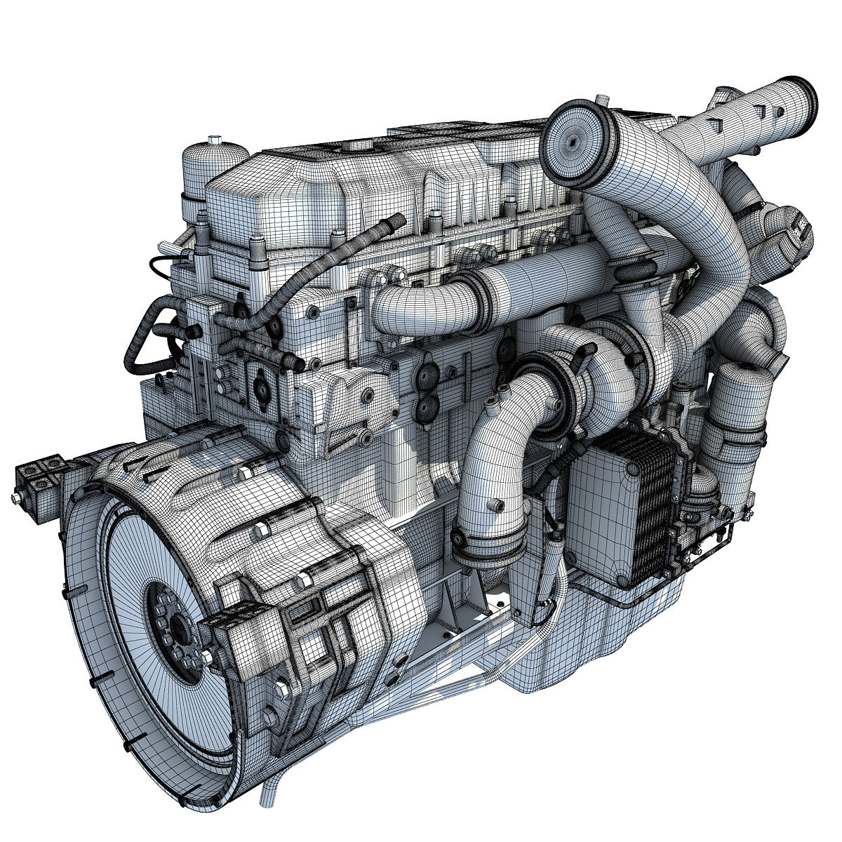 Truck Engines 3D Models
