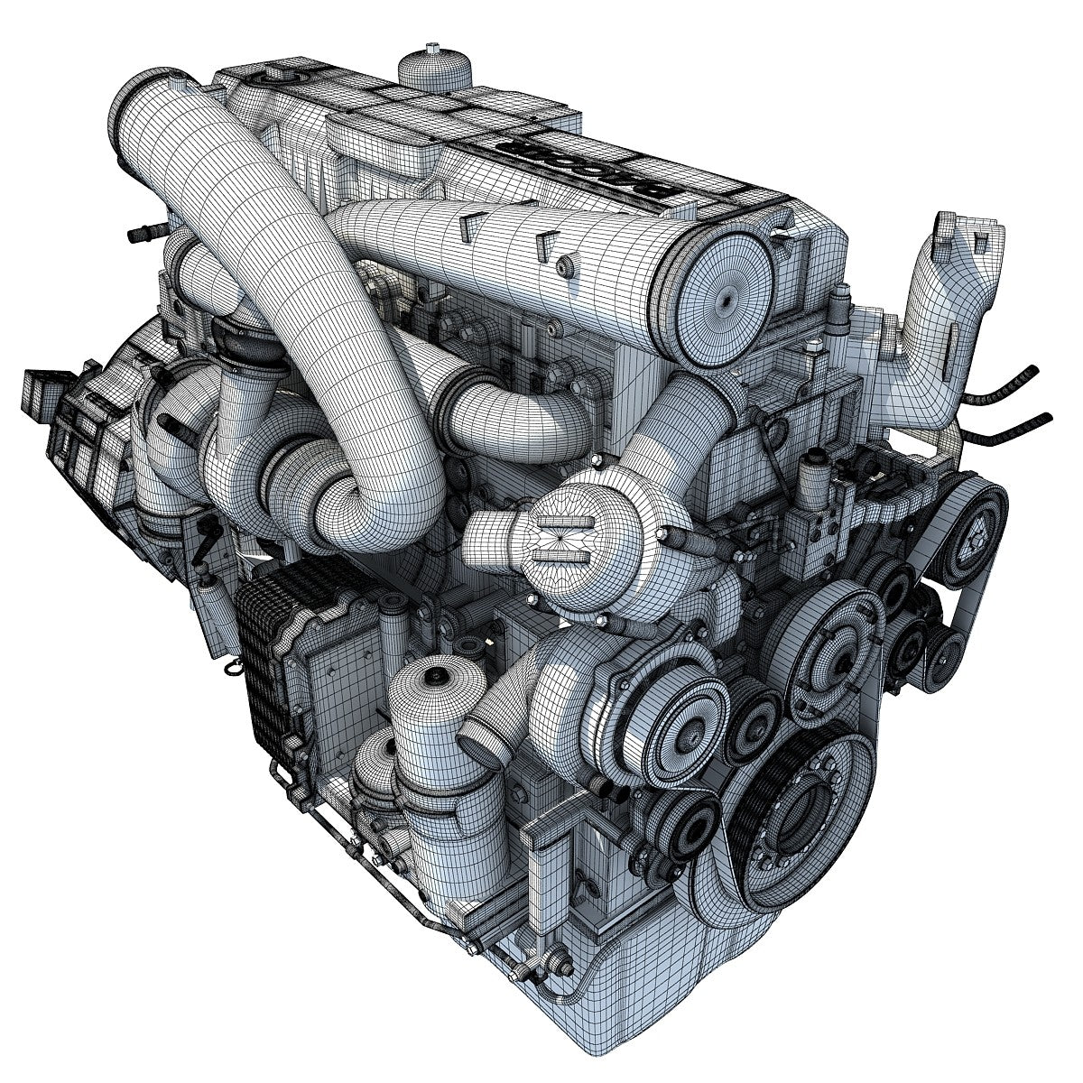 Truck Engines 3D Models