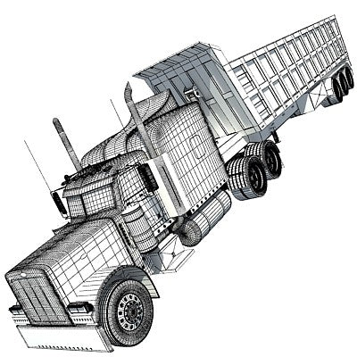 Dump Truck 3D Model
