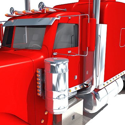 Tanker Truck 3D Model