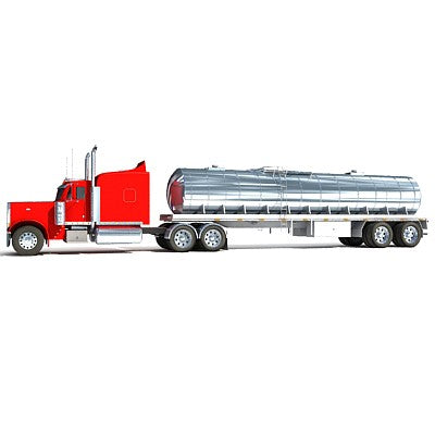 Tanker Truck 3D Model