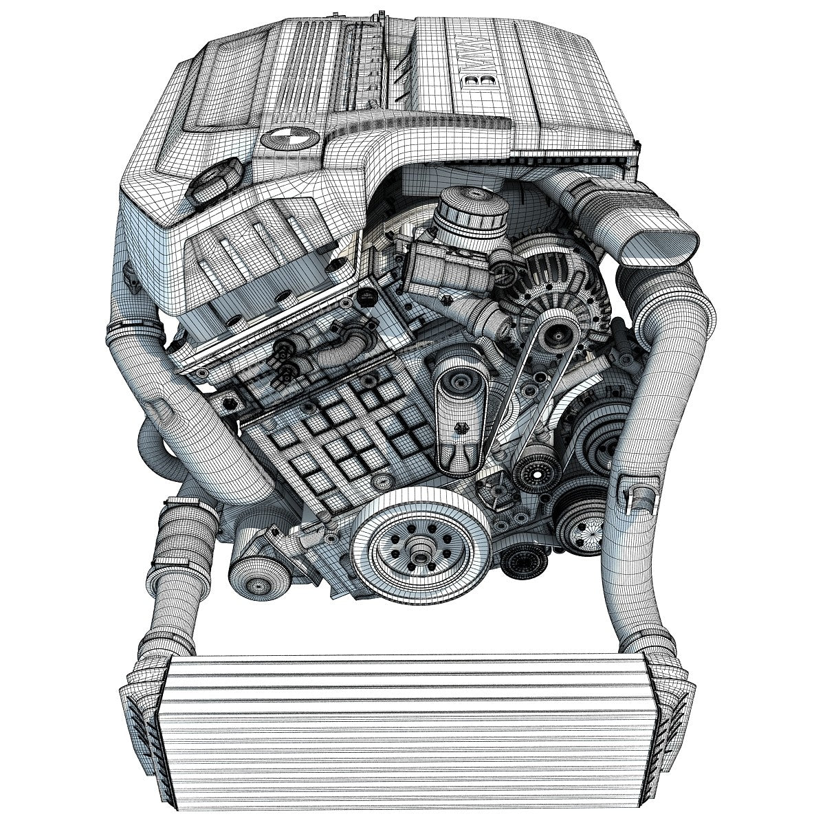 Petrol Engine 3D Model