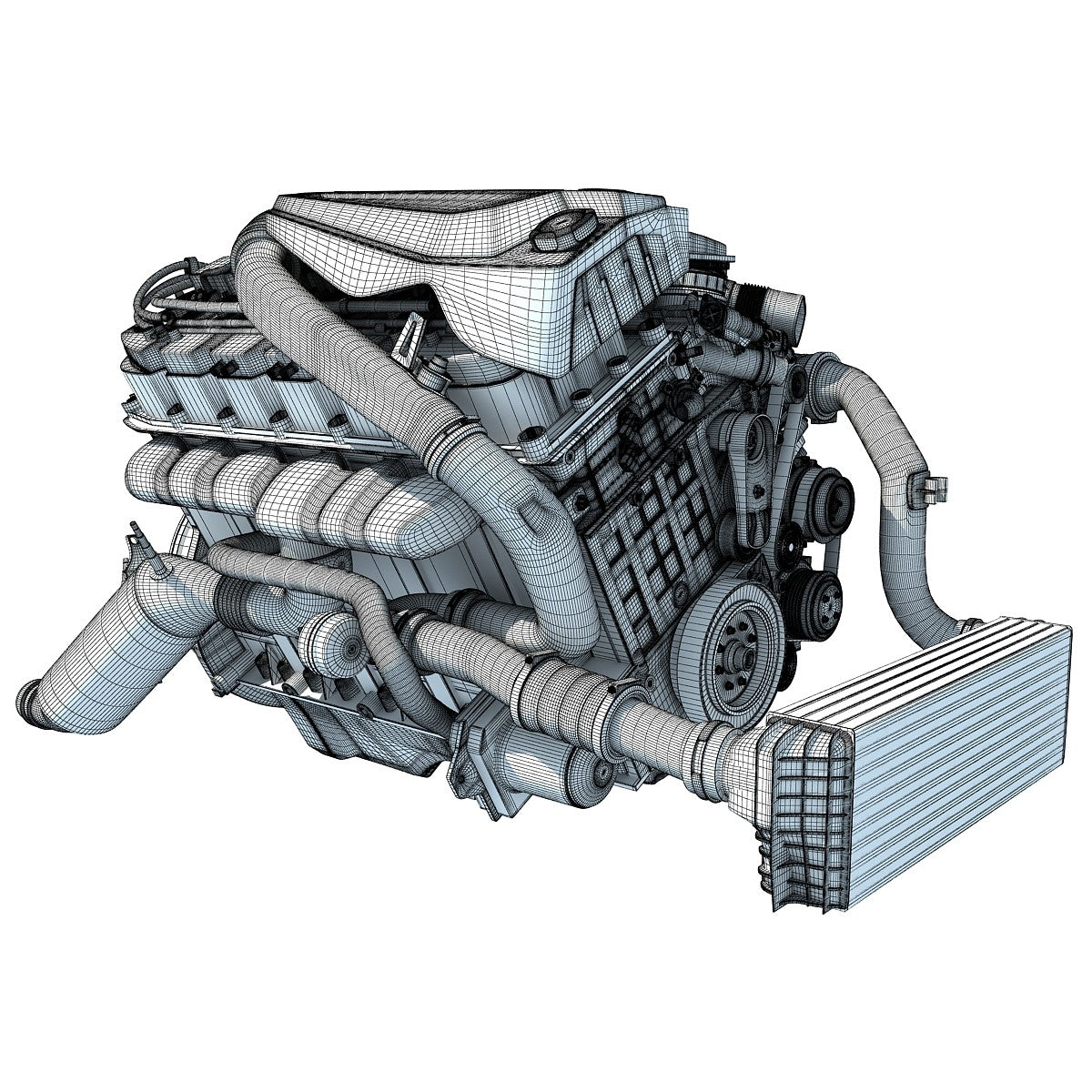 Petrol Engine 3D Model