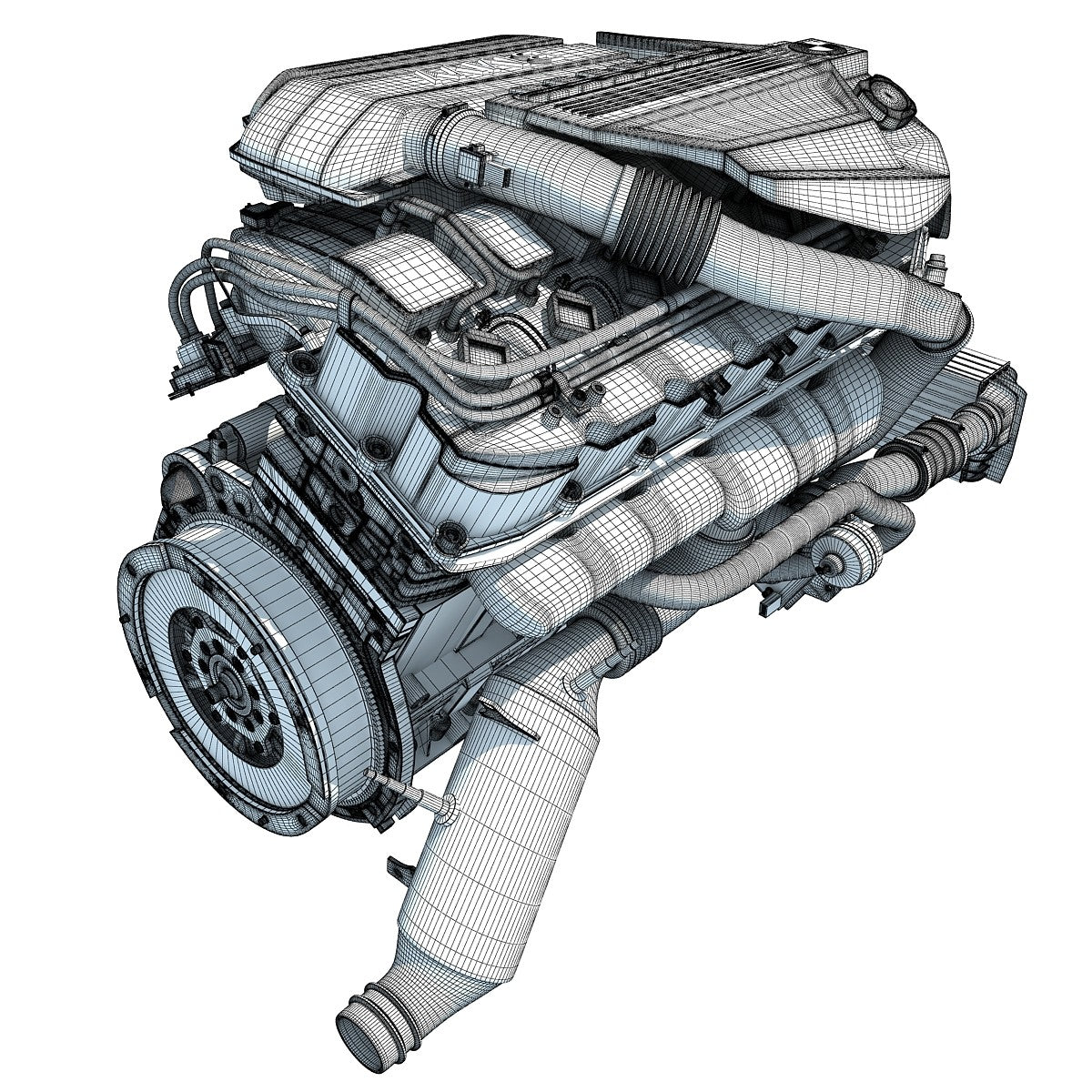 Petrol Engine 3D Model