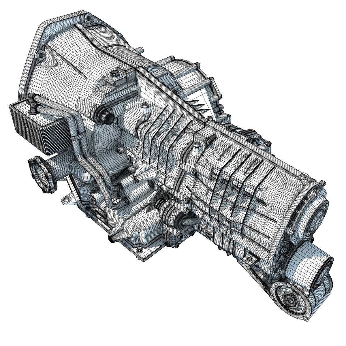 3D Gearbox Transmission Model