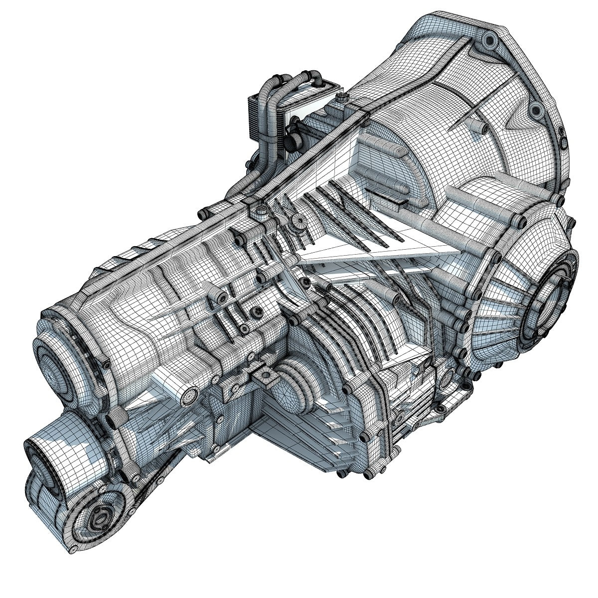 3d Gearbox Transmission Model