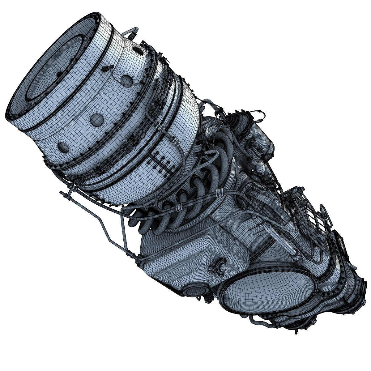 Turboprop 3D Engine Model