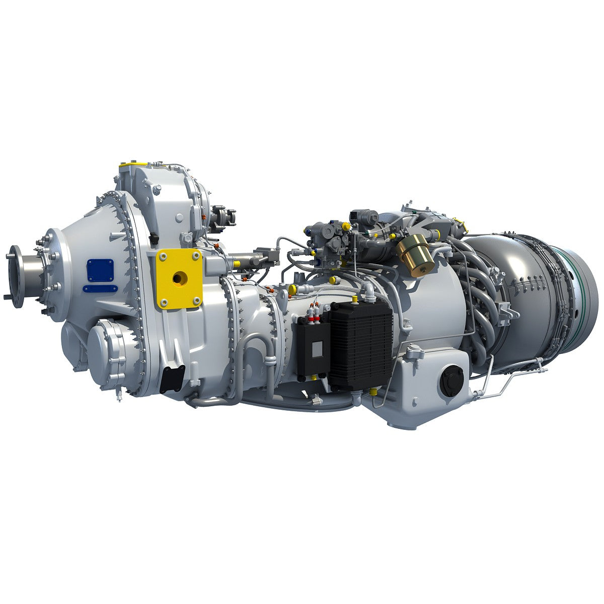 Pratt & Whitney PW100 Turboprop 3D Engine Model