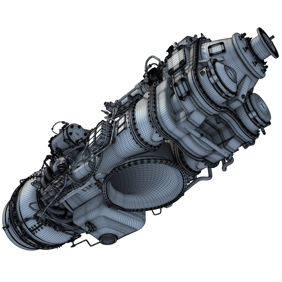 Turboprop 3D Engine Model