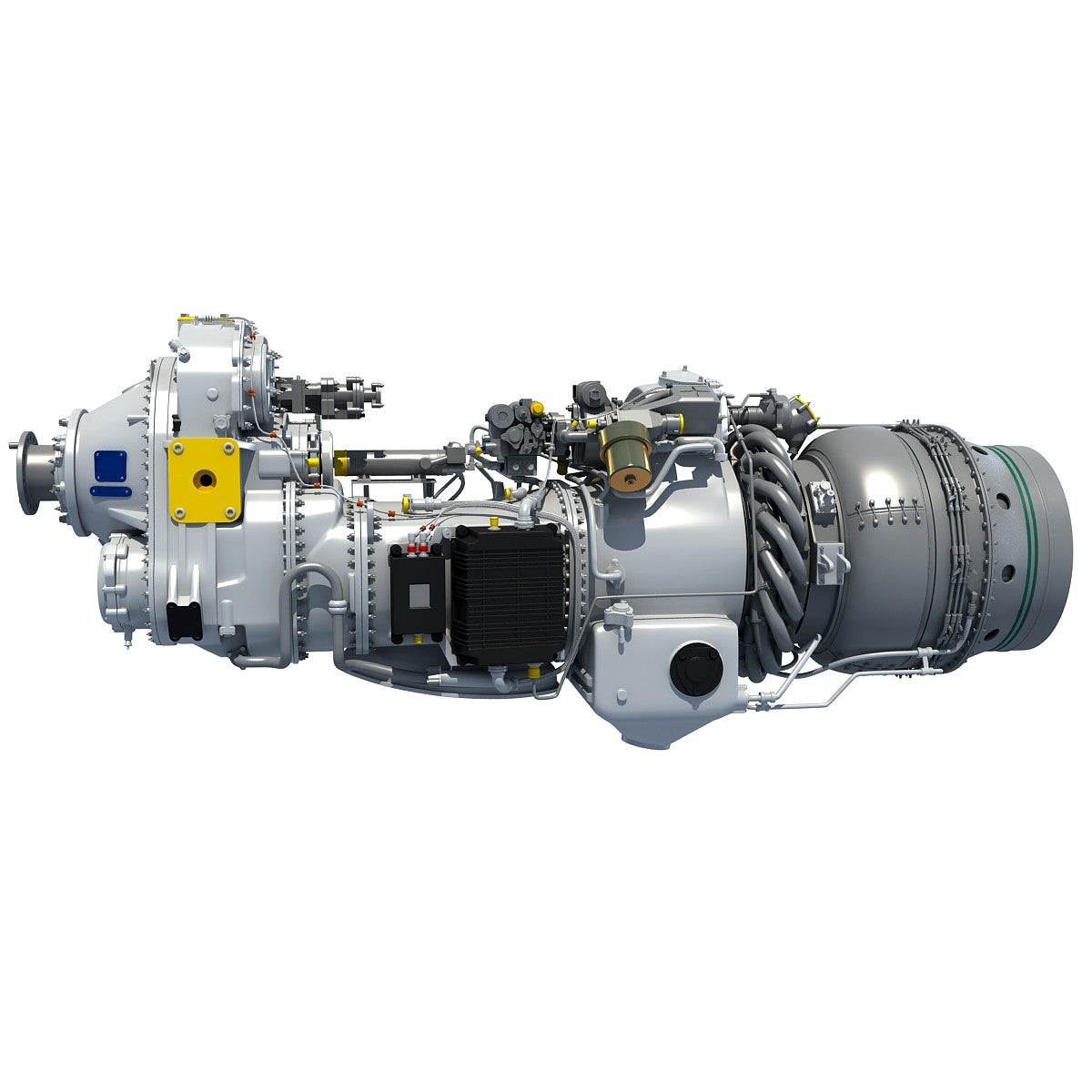 Pratt & Whitney PW100 Turboprop 3D Engine Model