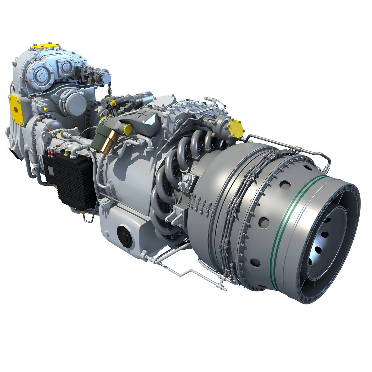 Pw100 Pratt & Whitney PW100 Turboprop 3D Engine Model – 3D Horse
