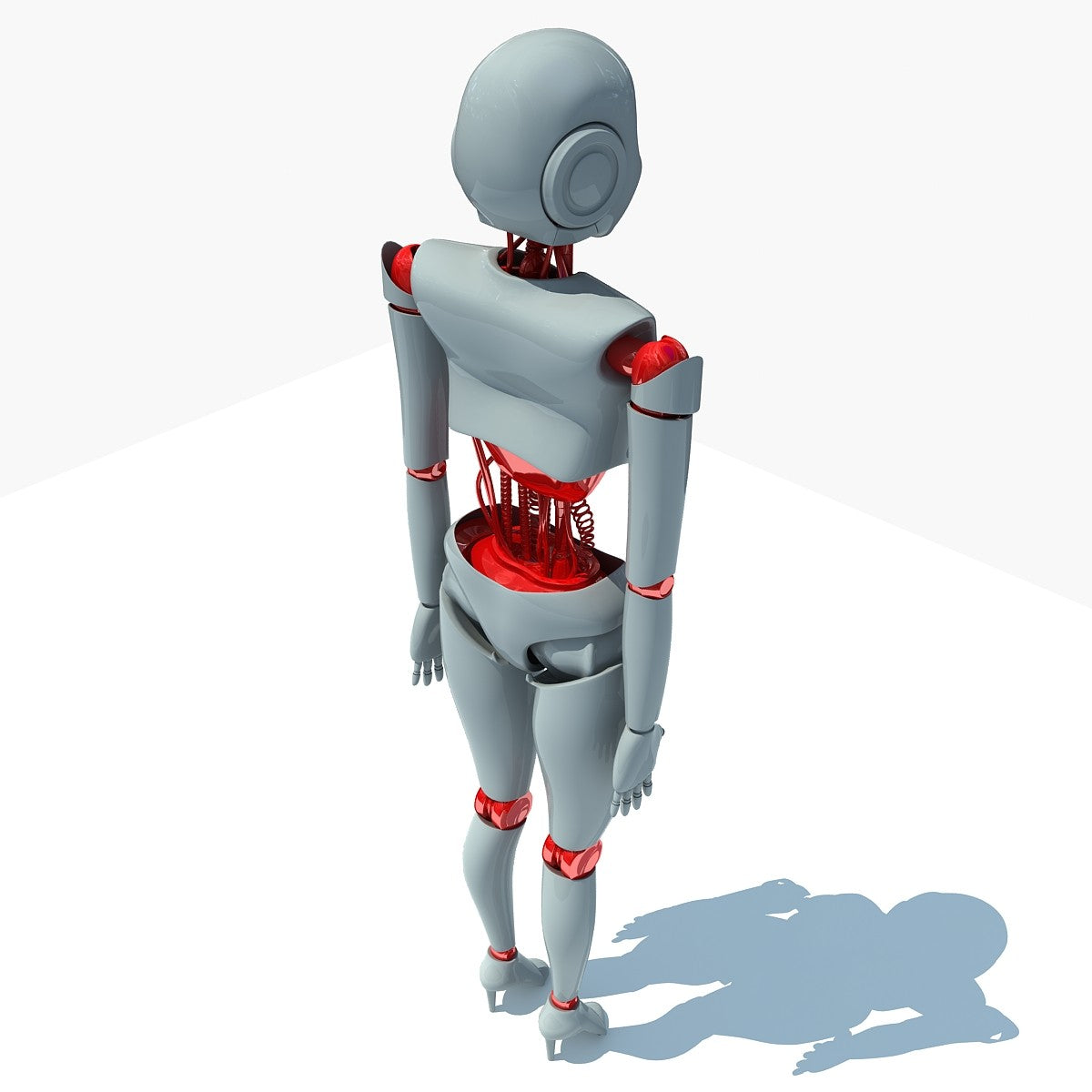 Rigged Female Robot 3D Model – Horse