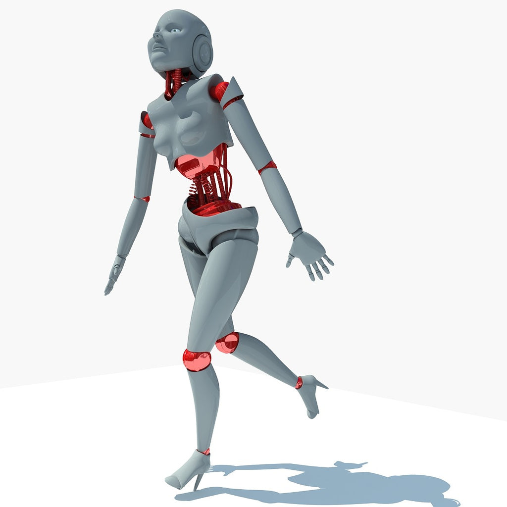 Female Robot 3D Model