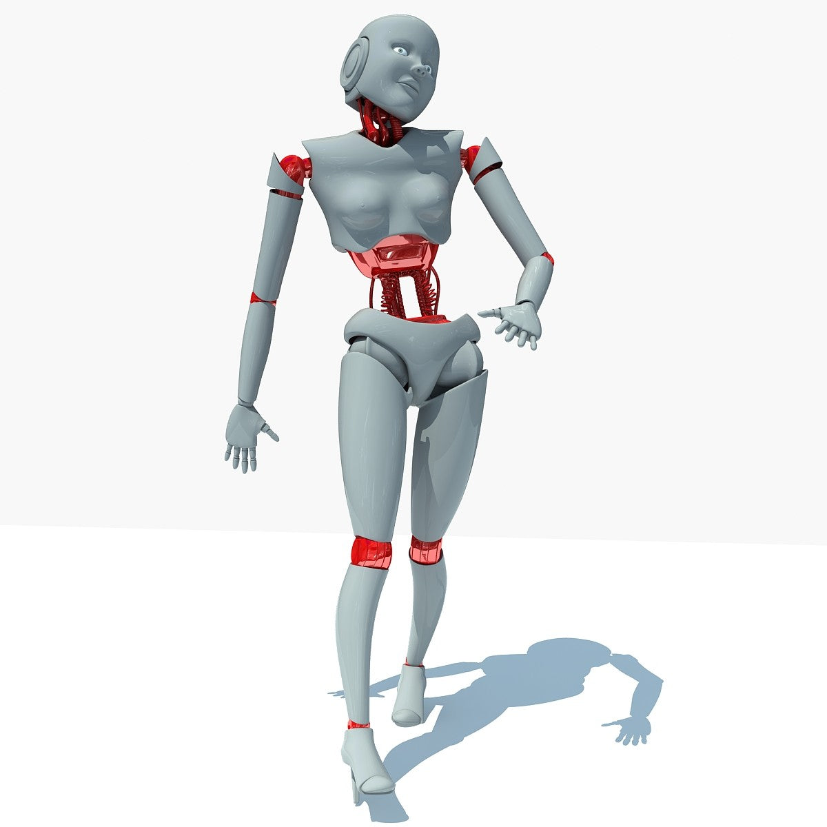 Female Robot 3D Model