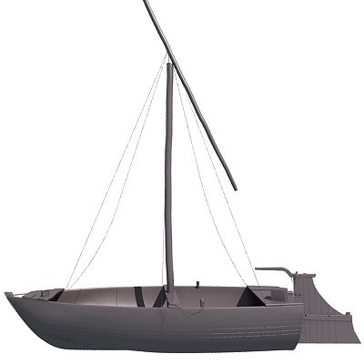 River Boat 3D Model