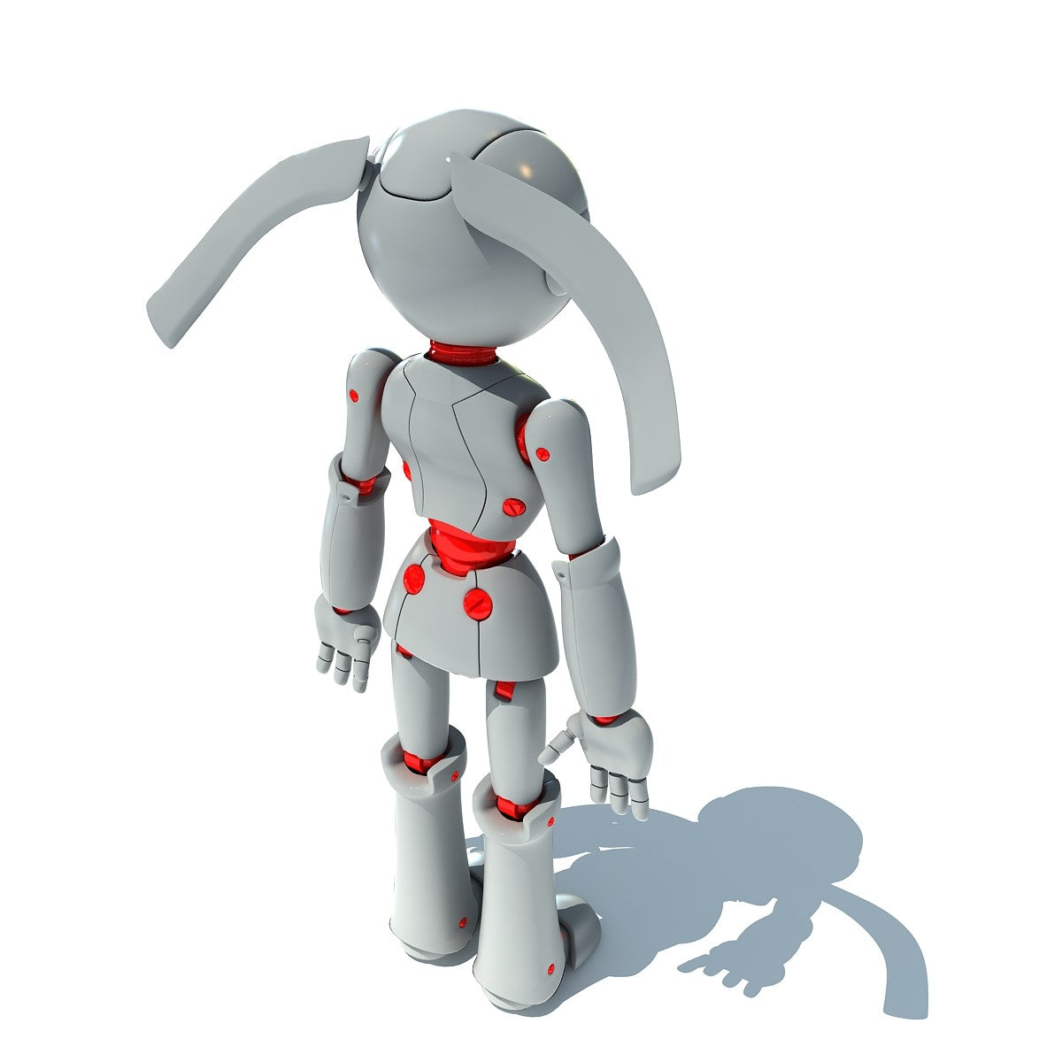 Rigged Robot 3D Model