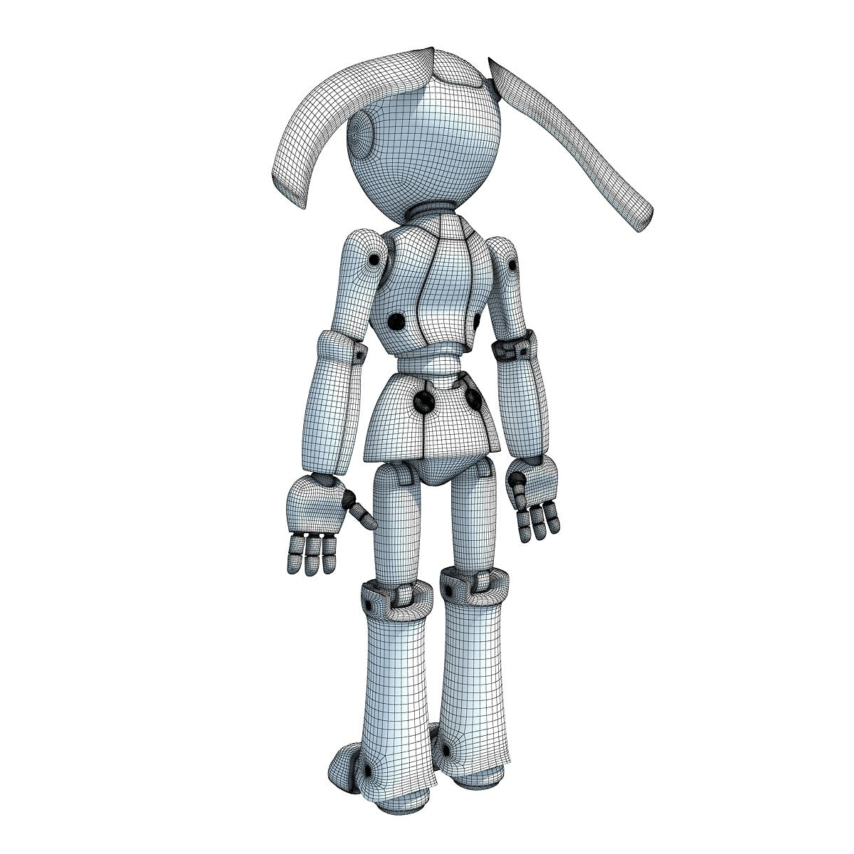 Rigged Robot 3D Model