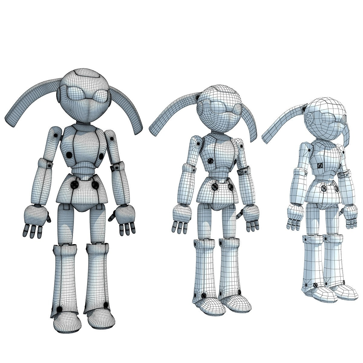 Rigged Robot 3D Model