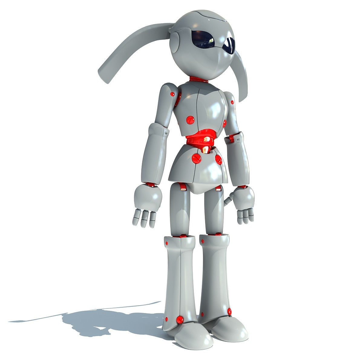 Rigged Robot 3D Model