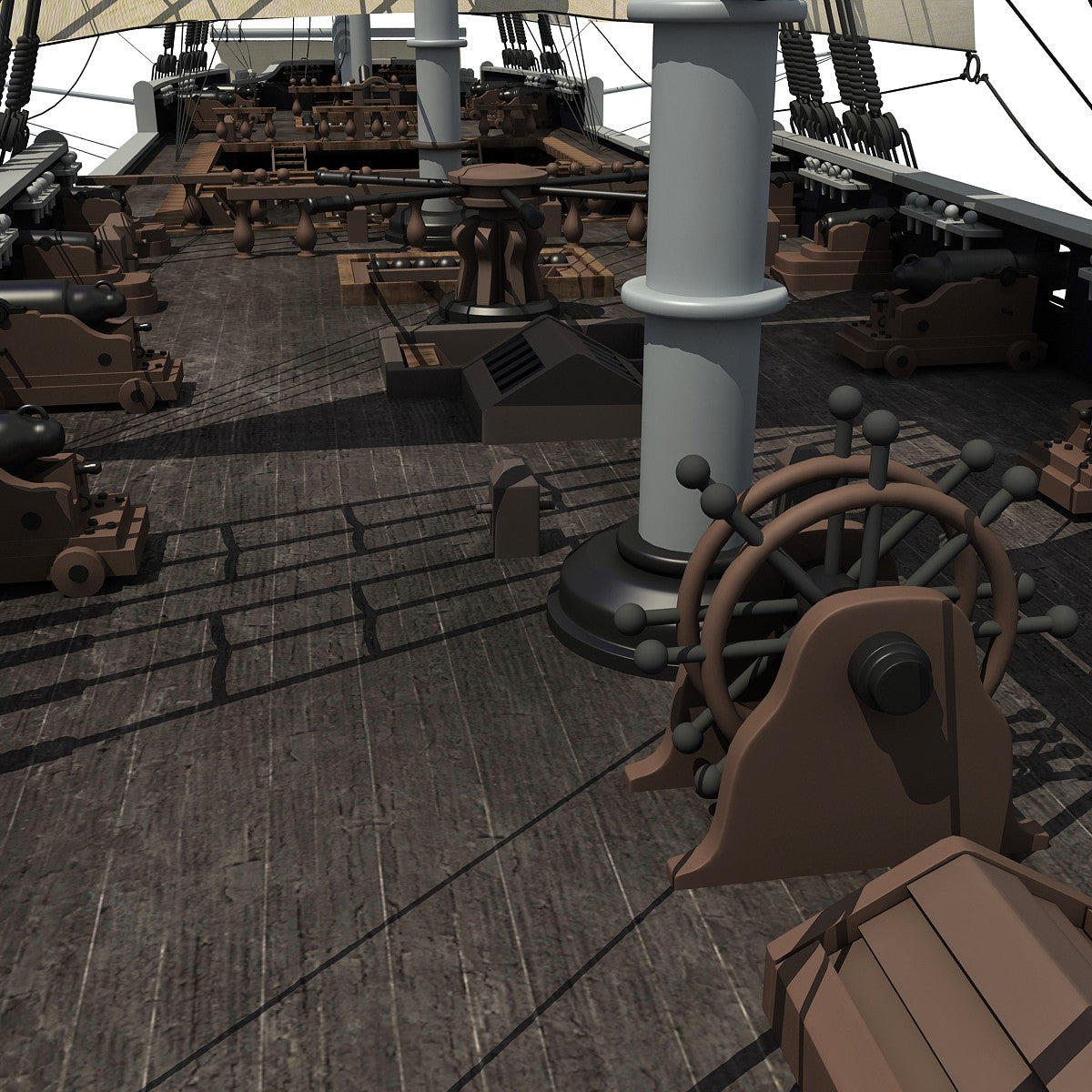 Sailing Ship 3D Model