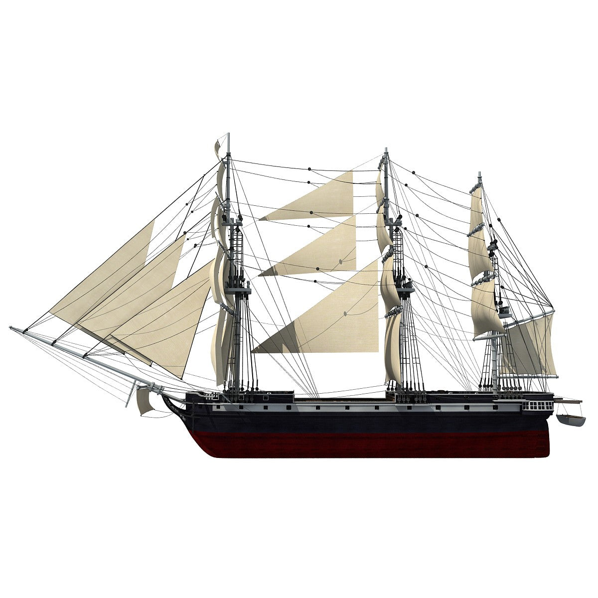 Sailing Ship 3D Model