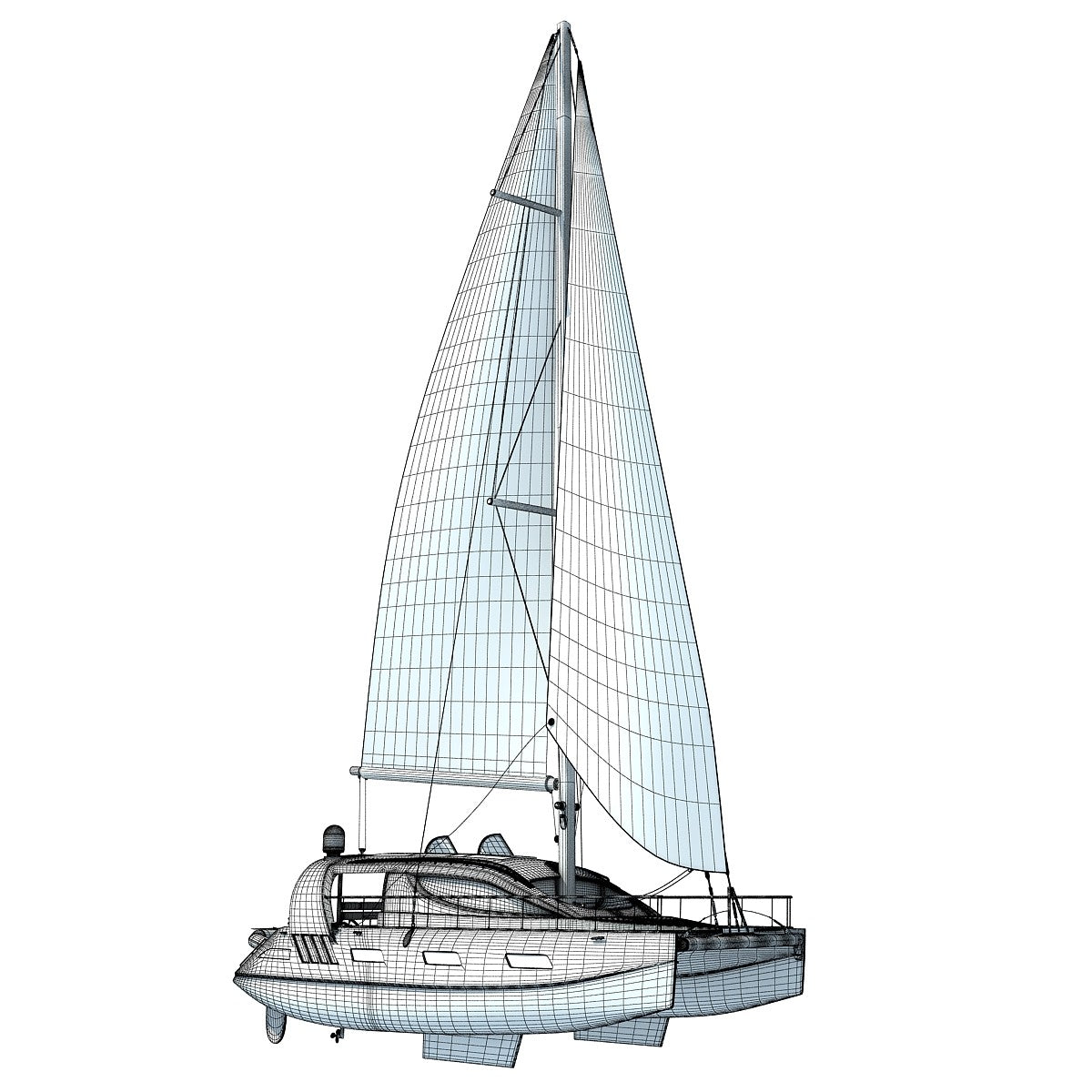 Sailing Boat 3D Model