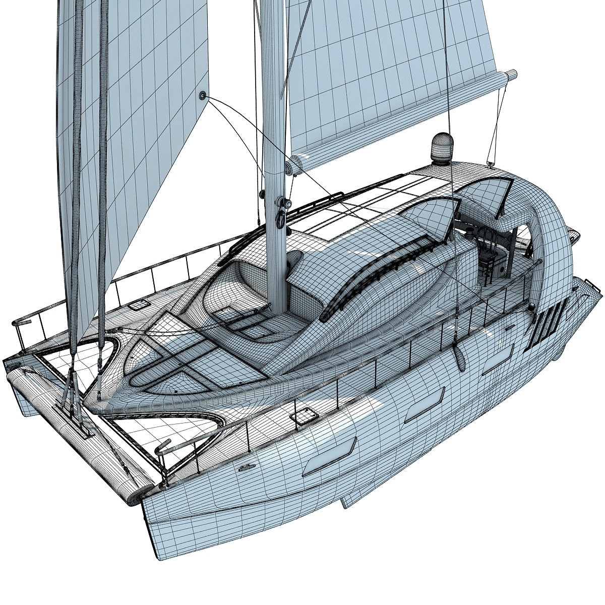 Sailing Boat 3D Model