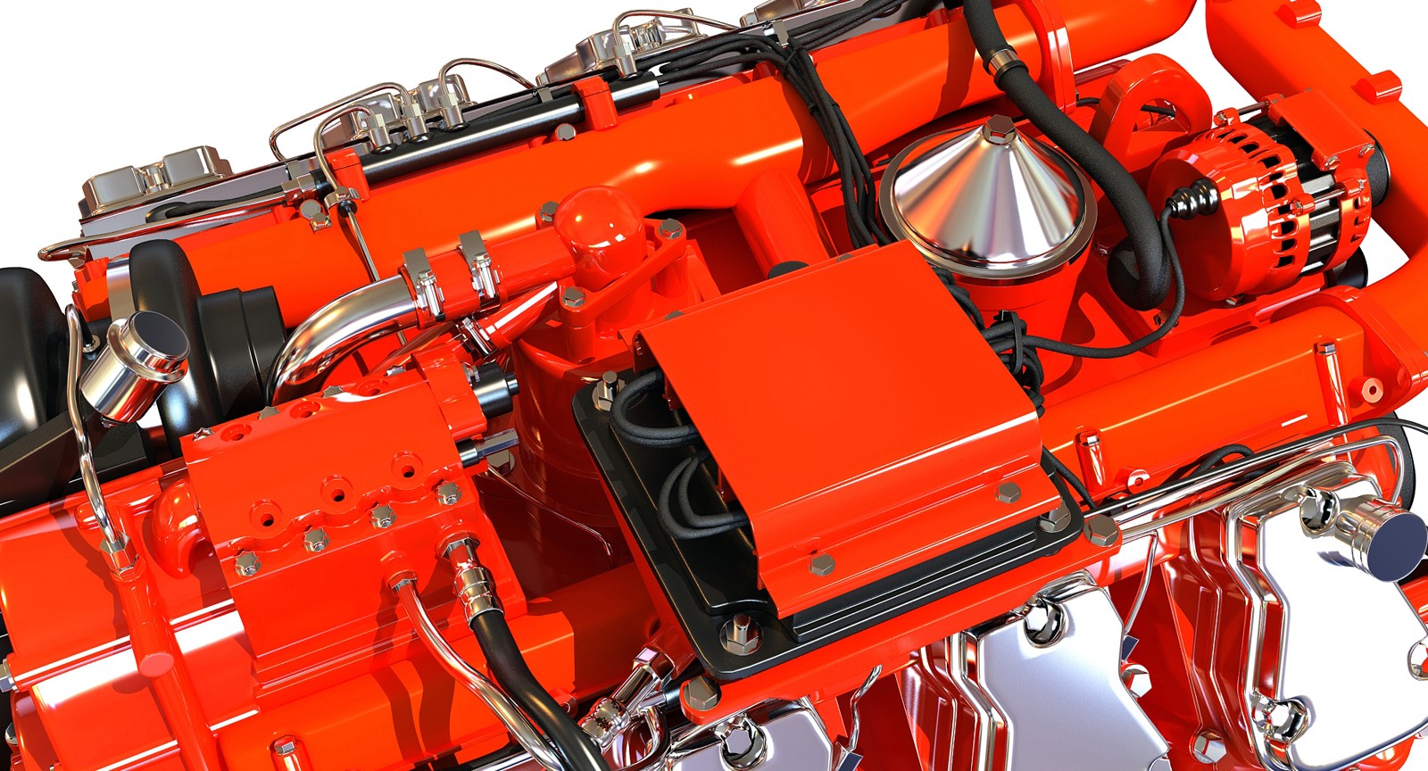 Swedish V8 Engine Industrial Diesel Engines