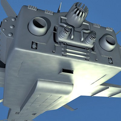 Spaceship 3D Model