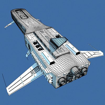 Spaceship 3D Model