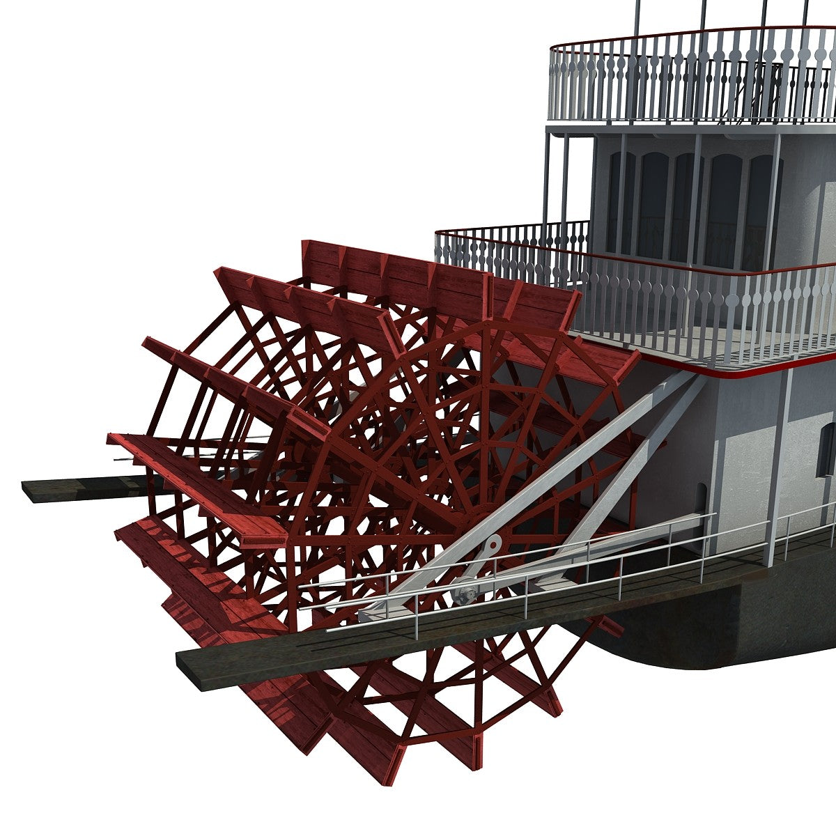 Steam Boat 3D Model