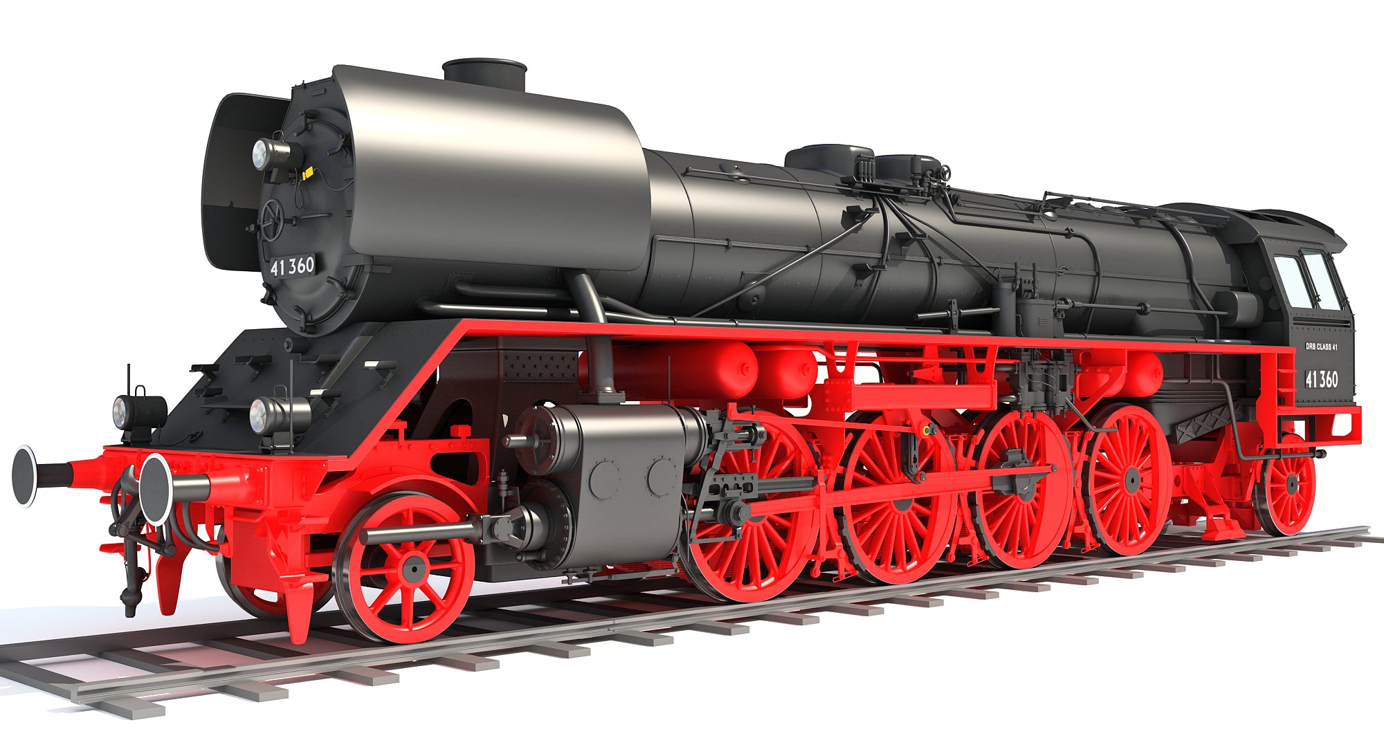 Steam Locomotive 3D model