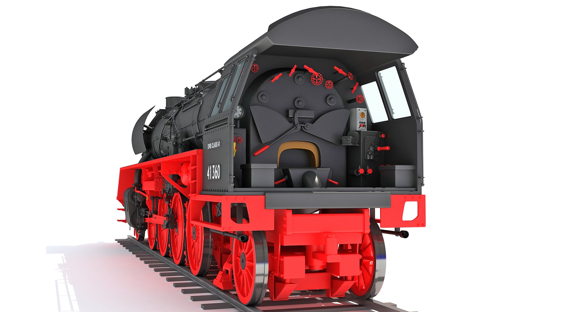 Steam Locomotive 3D model