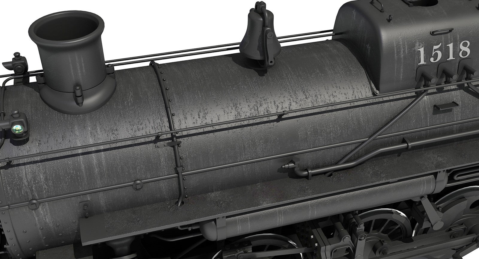 Steam Locomotive Train 3D Models