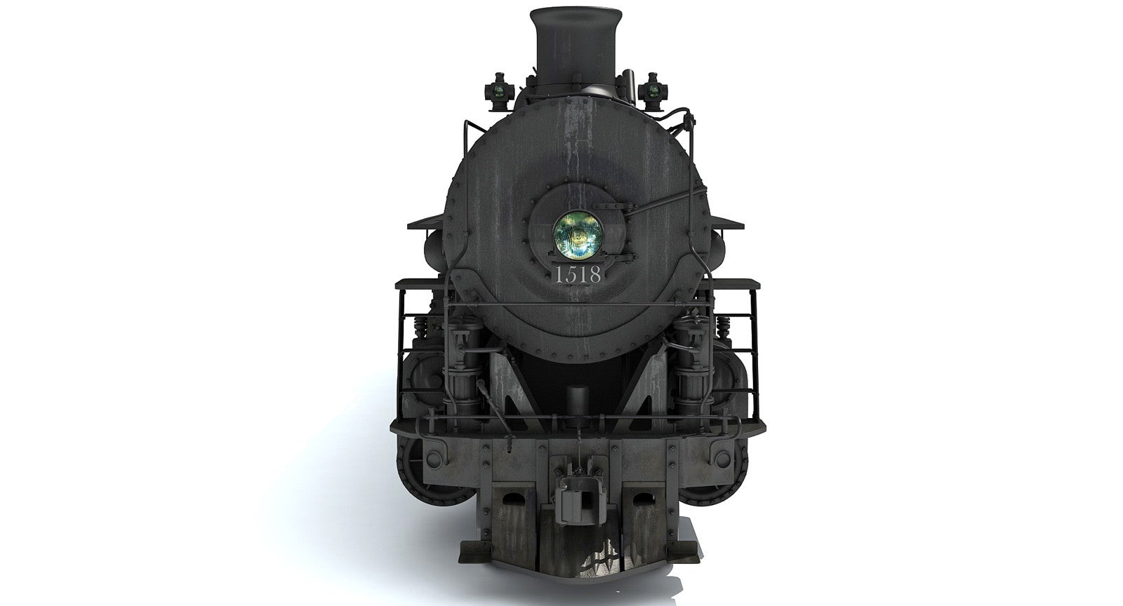 Steam Locomotive Train 3D Models