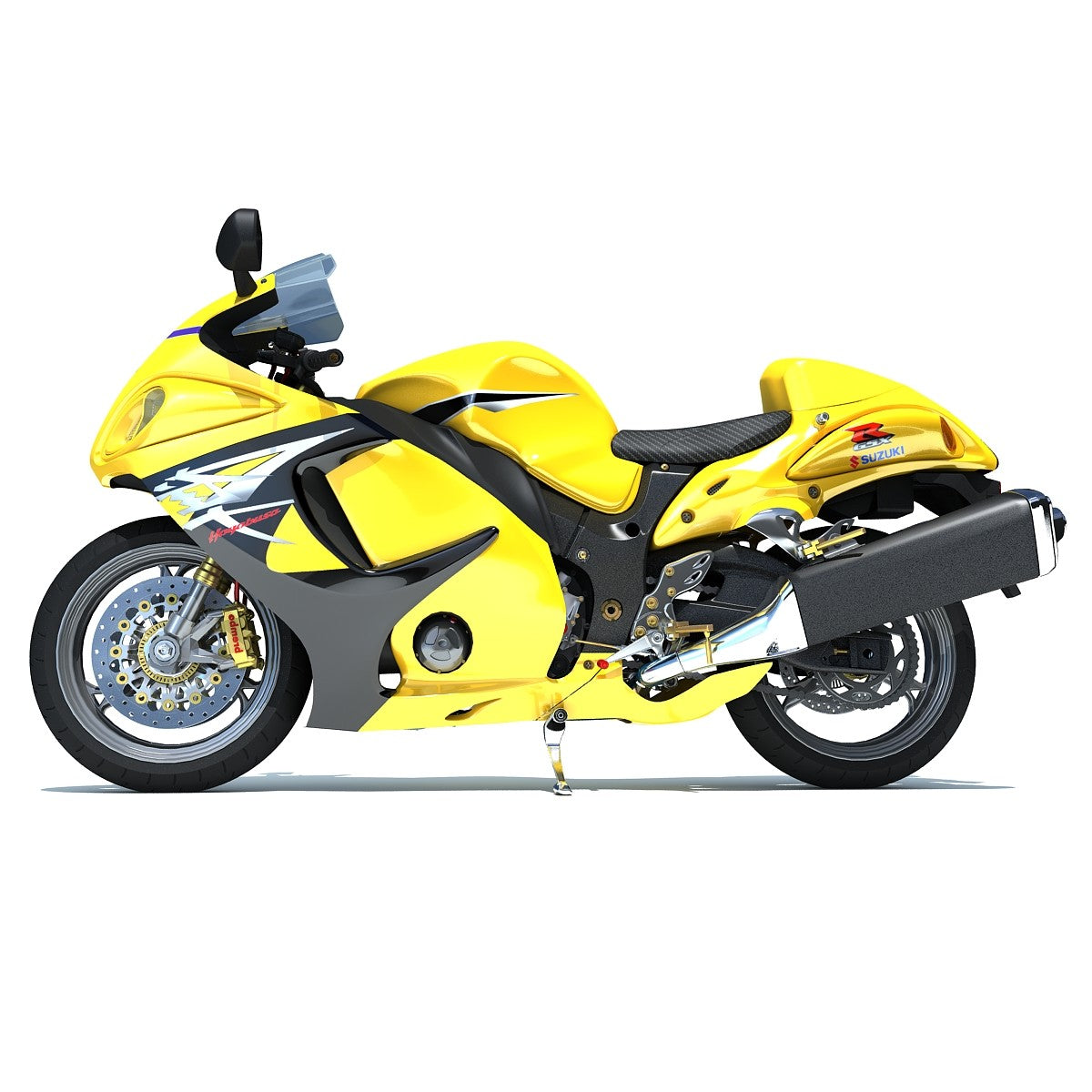 Suzuki Sport Motorcycle 3D Model