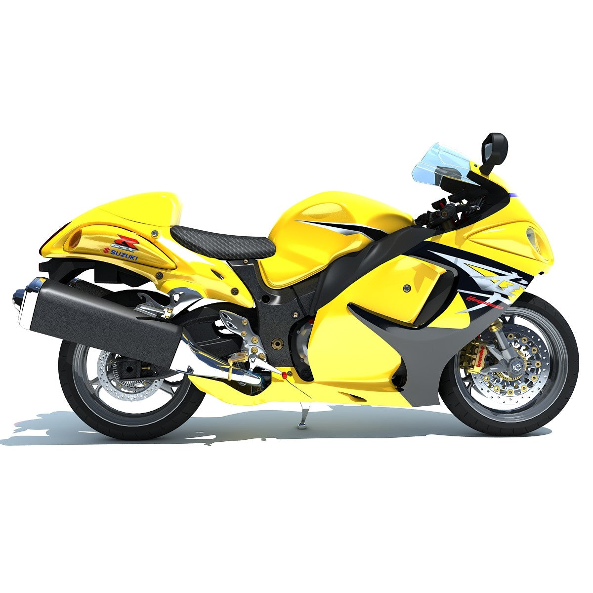 Suzuki Hayabusa Sport Motorcycle 3D Model