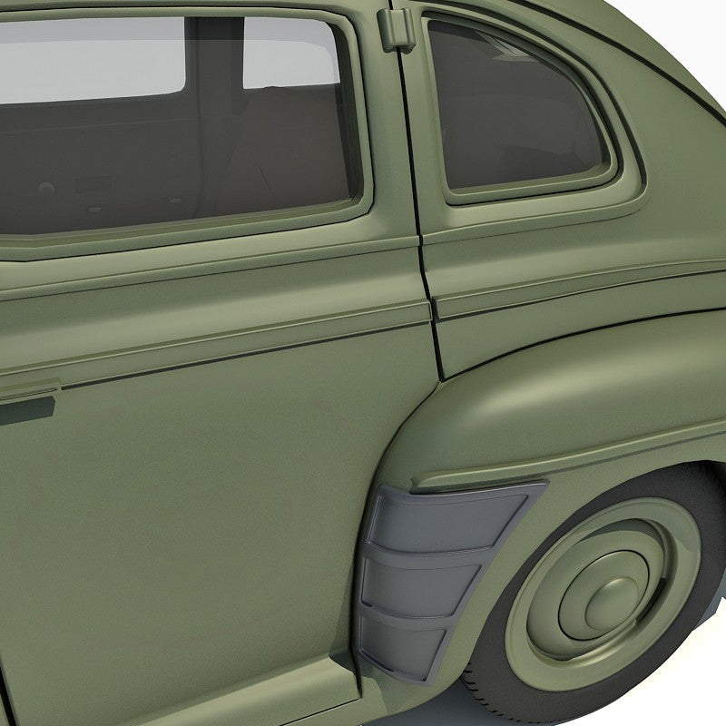 US Army Staff Car 3D Model