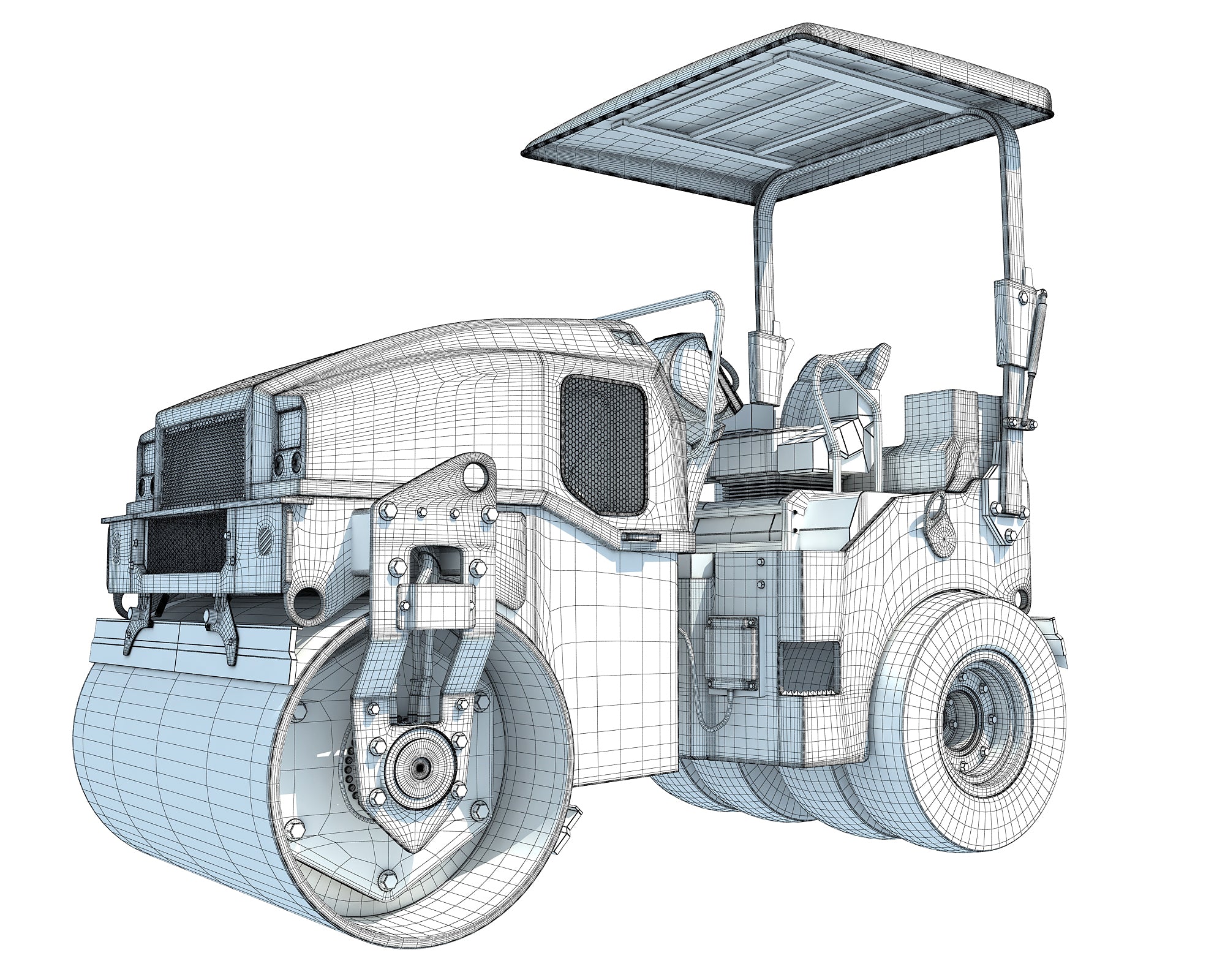 3D Models Road Roller