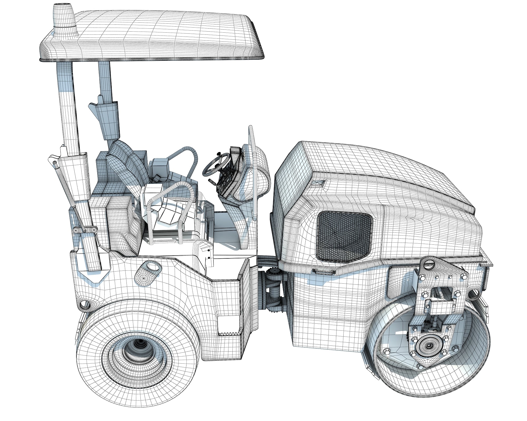 3D Models Road Roller