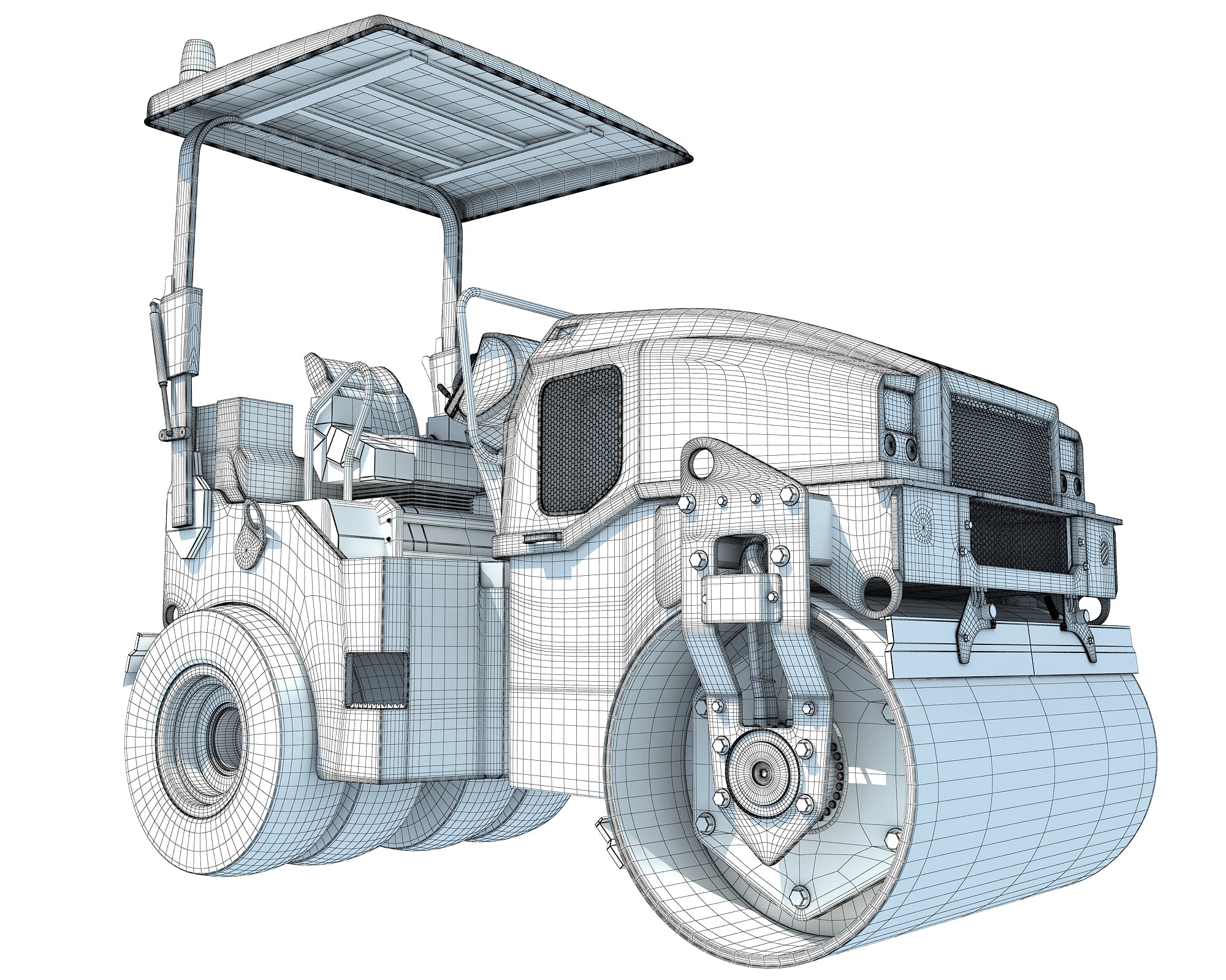 3D Models Road Roller