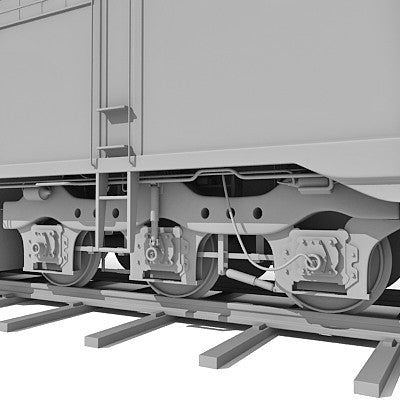 Tanker Train 3D Model