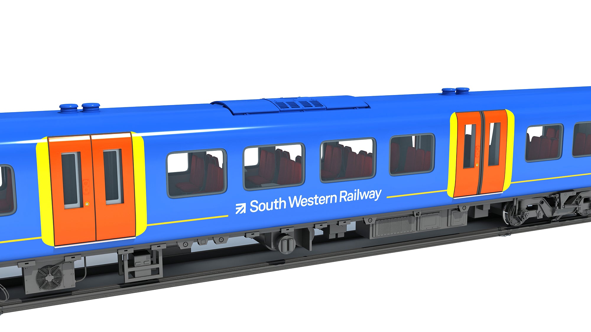 Train Passenger Coach Car 3D Models