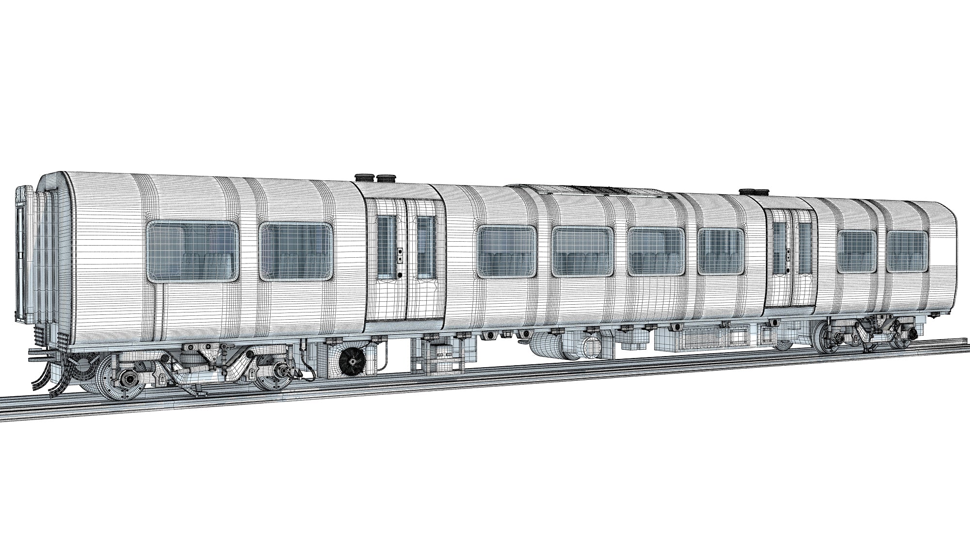 Train Passenger Coach Car 3D Models