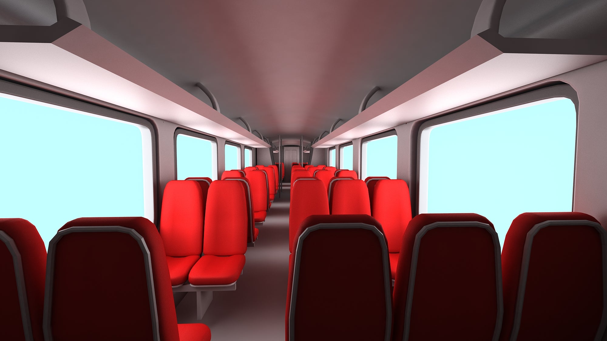 Train Passenger Coach Car 3D Models