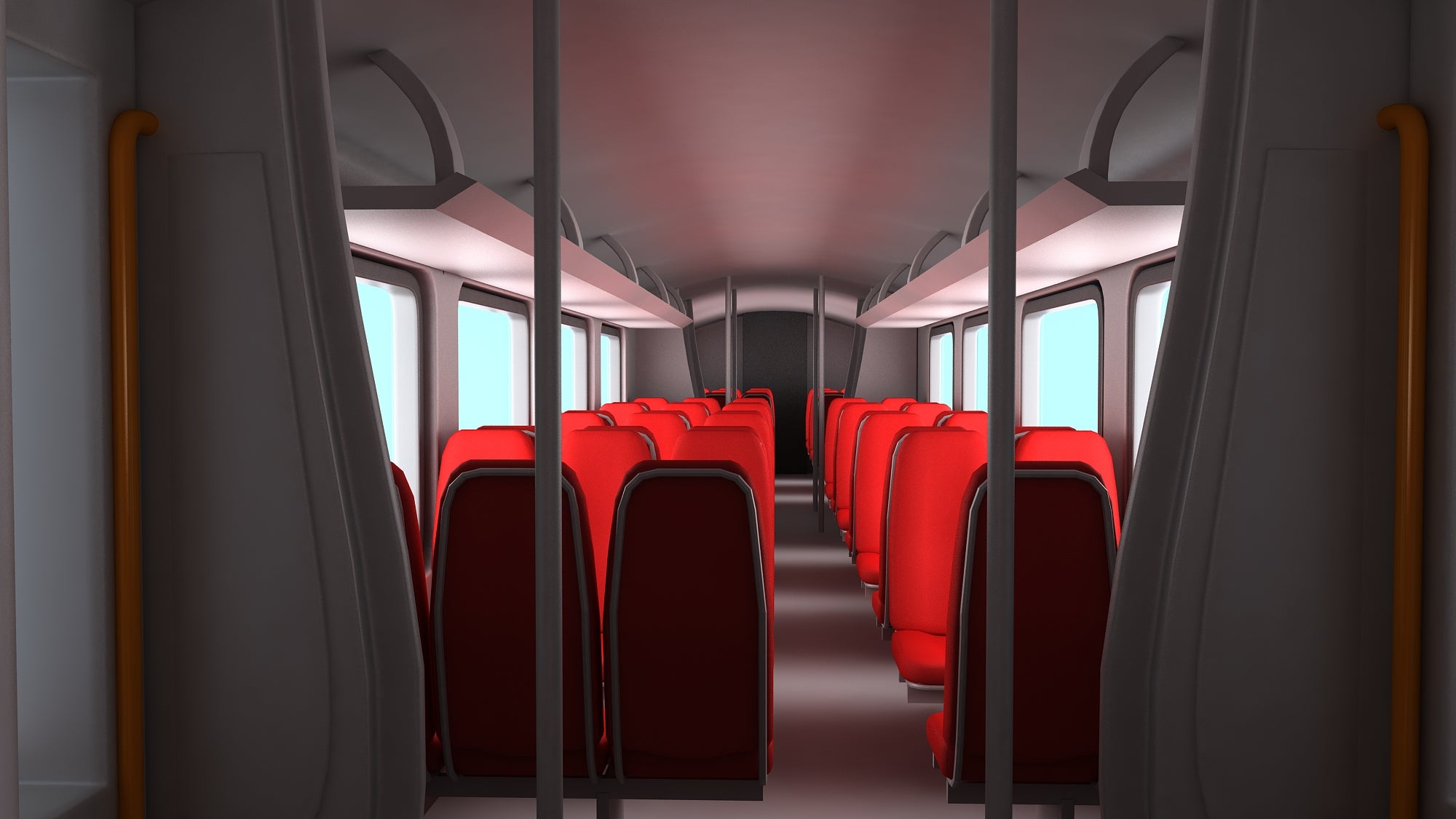 Train Passenger Coach Car 3D Models